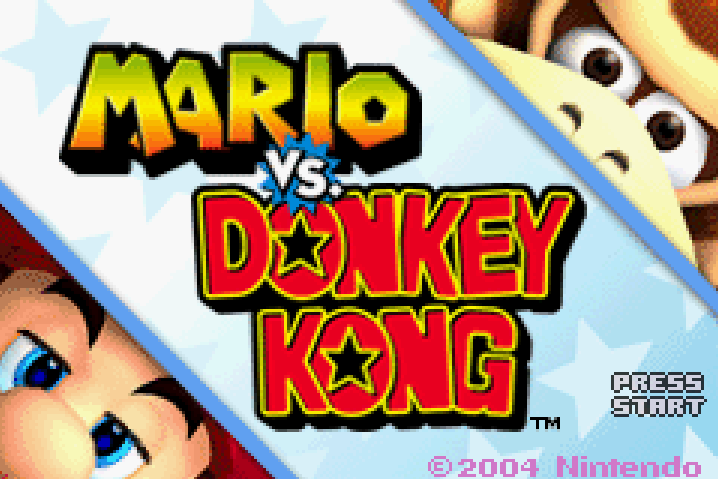 Mario vs Donkey Kong Title Screen